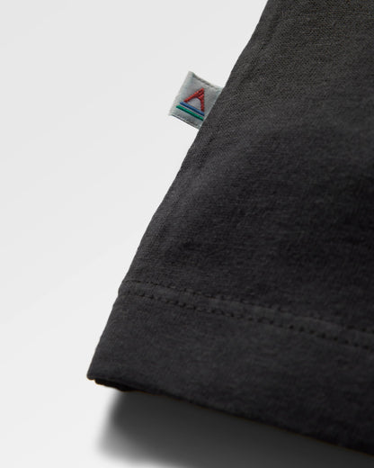 Elbio Relaxed Fit LS T-Shirt - Black - Flatlay