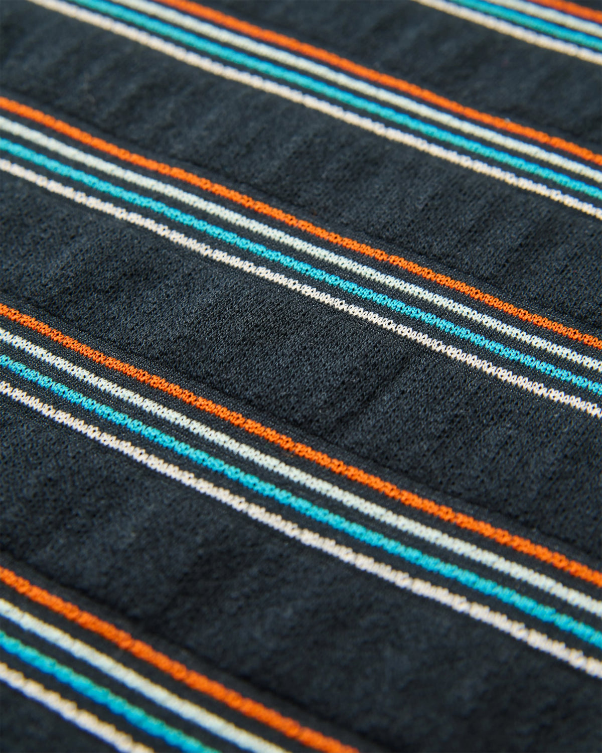 Retro Vibes Vest - Black Multi Stripe - Flatlay