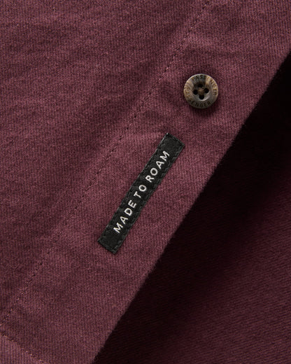 Backcountry Flannel Shirt - Brambleberry - Flatlay