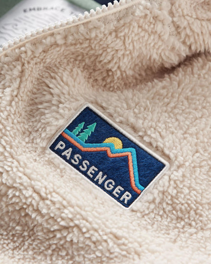 Nestling Polar-Lined Sherpa Fleece - Vintage White - Flatlay