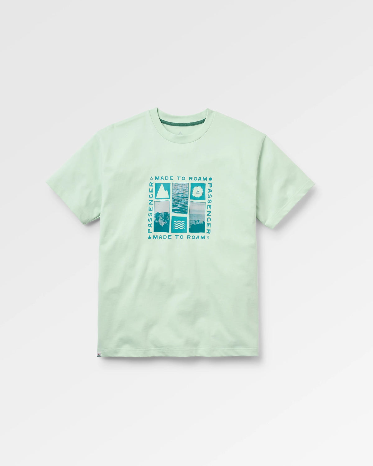 Snapshot Cotton Relaxed Fit T-Shirt - Spearmint - Flatlay