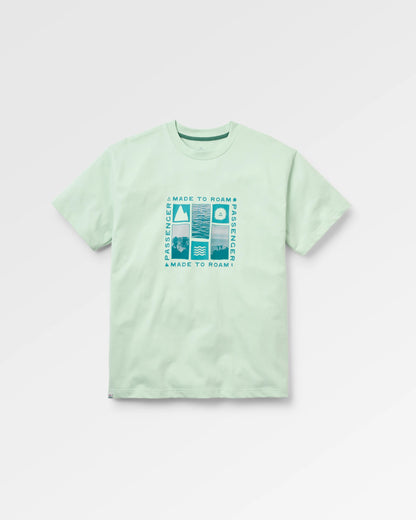 Snapshot Cotton Relaxed Fit T-Shirt - Spearmint - Flatlay