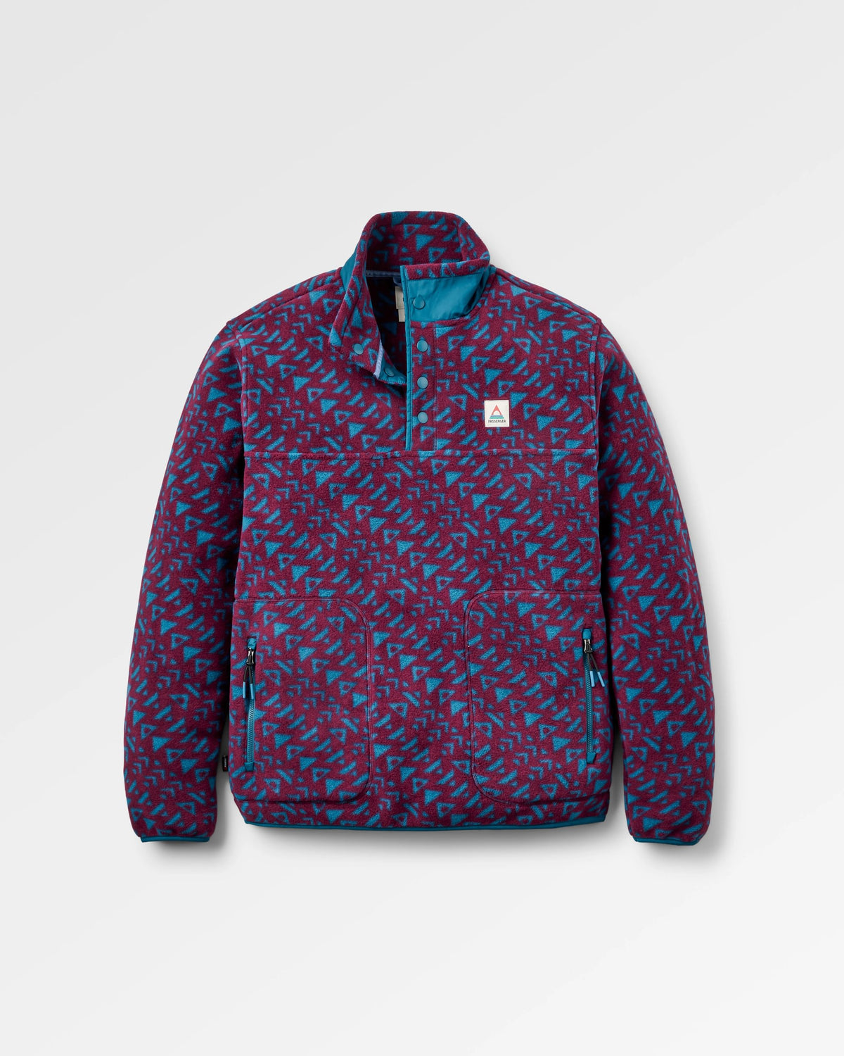 Dusk Polartec® Fleece - Diagonal Geo Fig - Flatlay