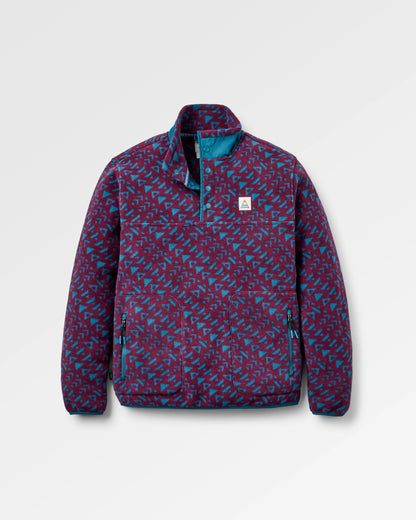 Dusk Polartec® Fleece - Diagonal Geo Fig - Flatlay