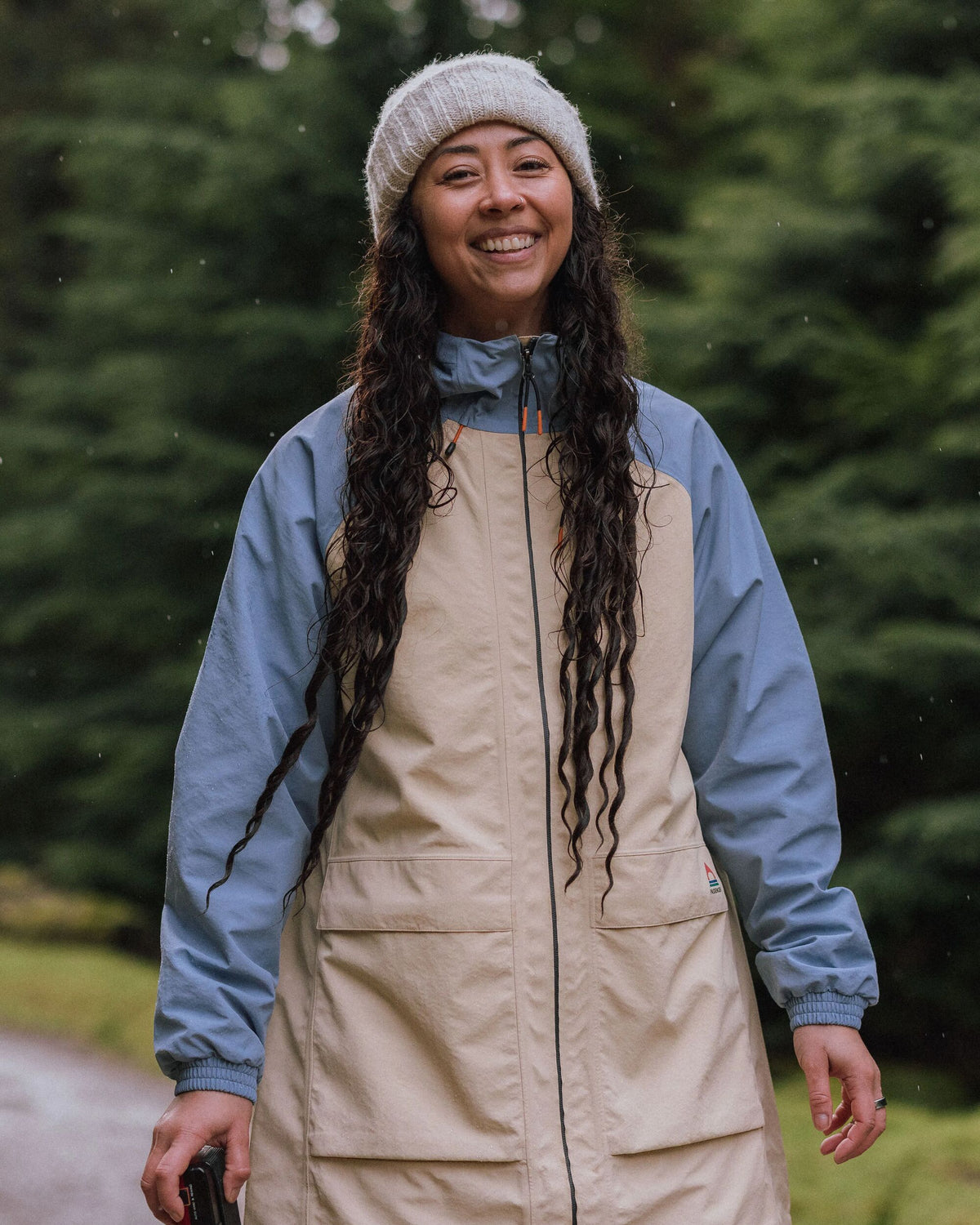Serein Waterproof Jacket - Faded Denim/Desert - Lifestyle