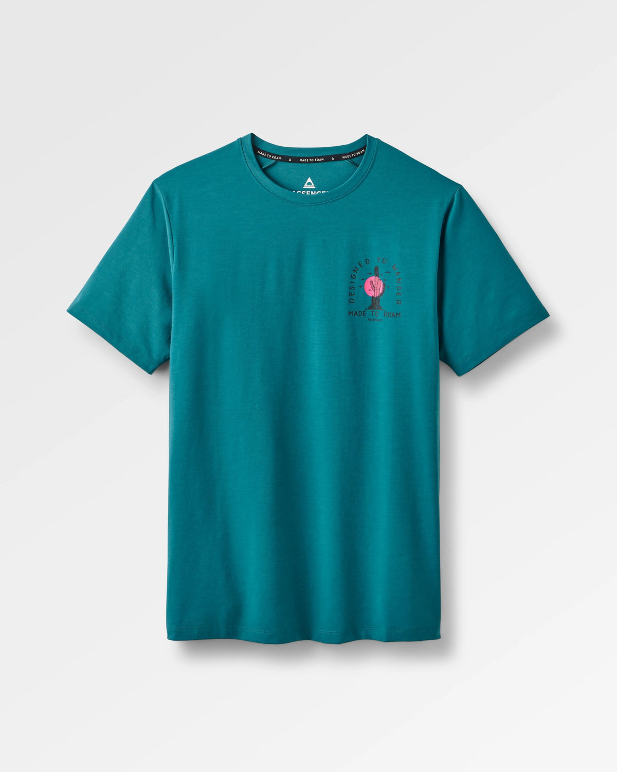 Ridescape Men's Drirelease® Active T-Shirt - Mediterranean - Flatlay