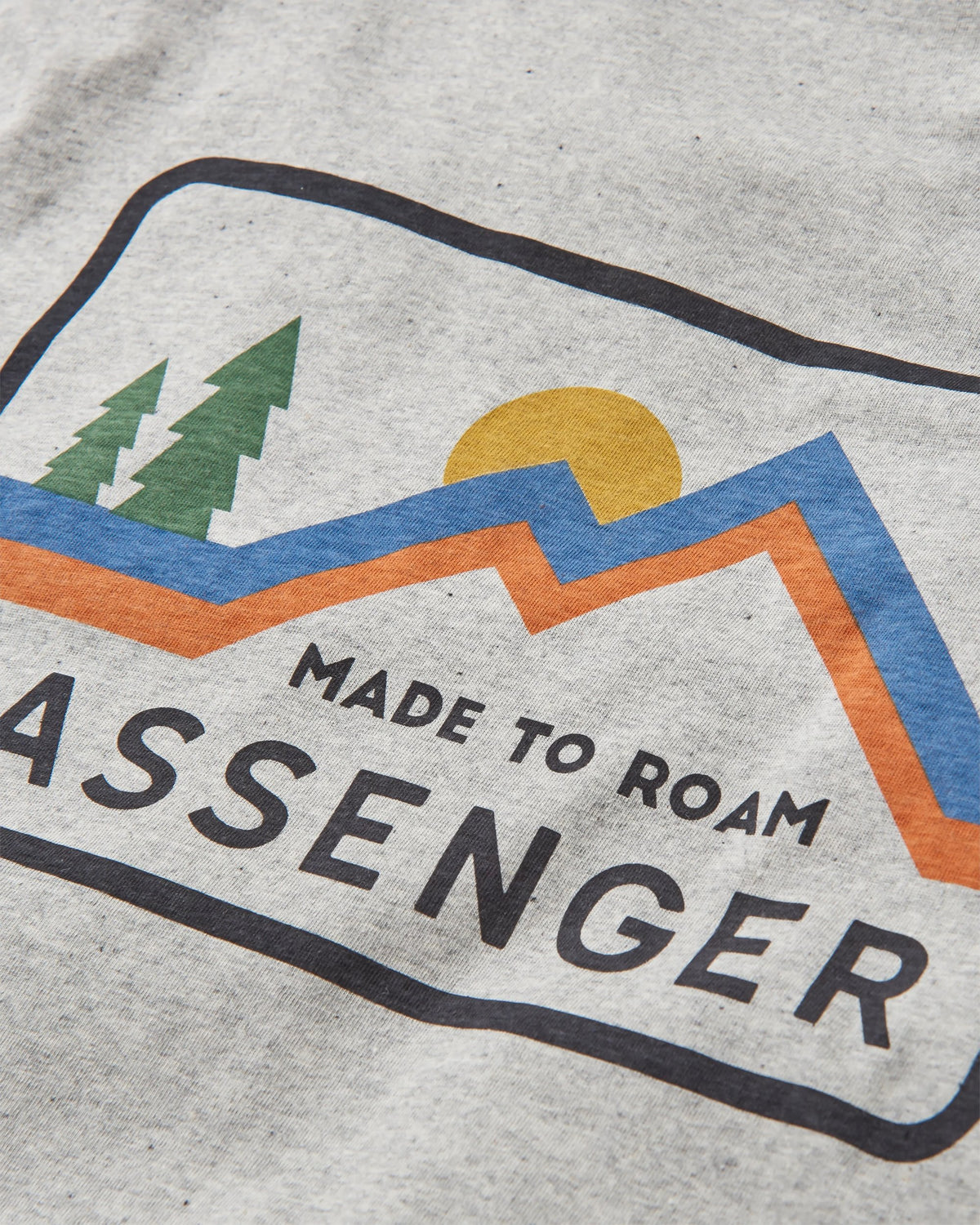 Made To Roam T-Shirt - Grey Marl - Flatlay