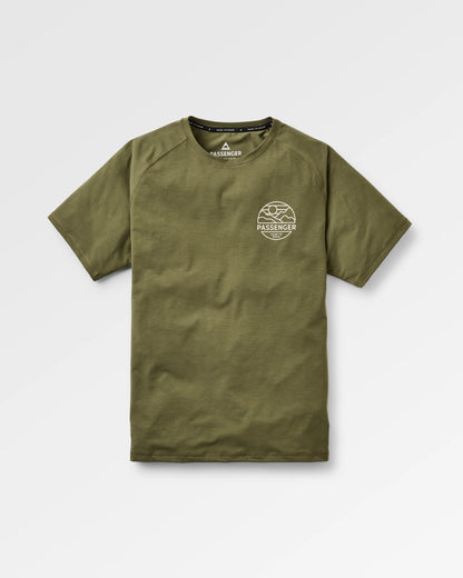 Sedona Drirelease® Active T-Shirt - Khaki - Flatlay