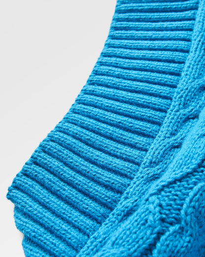 Homely Knitted Cardigan - Bluejay - Flatlay