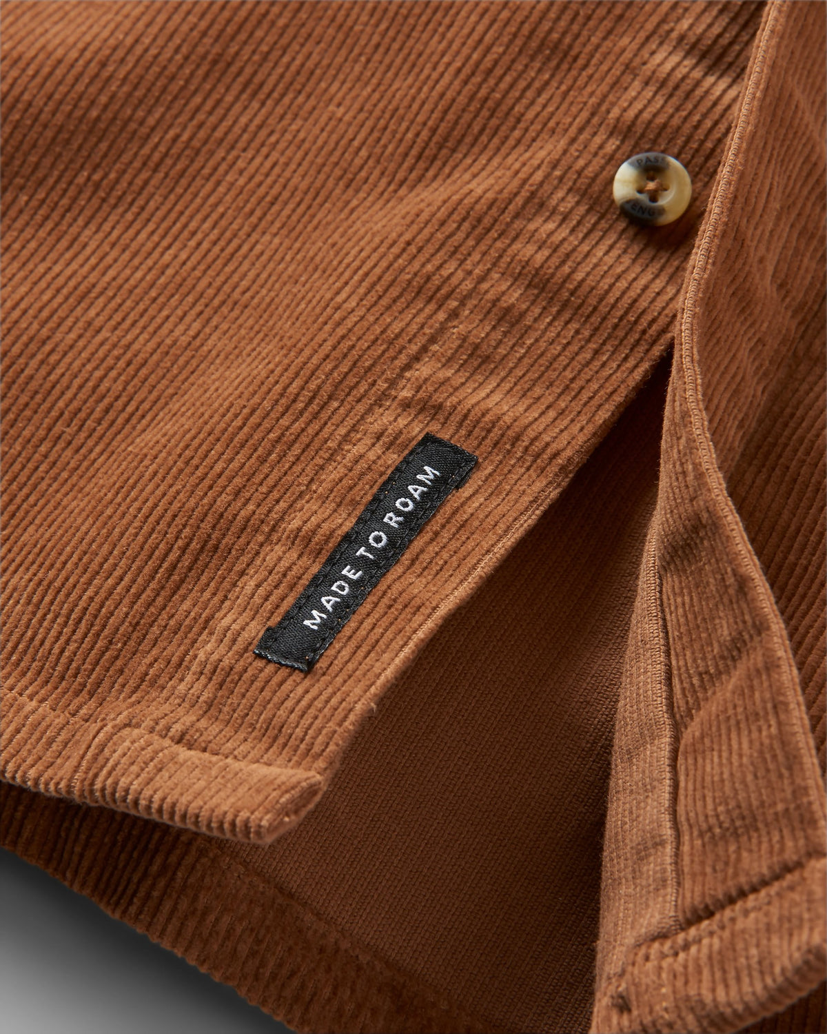 Backcountry Corduroy Shirt - Toffee - Flatlay