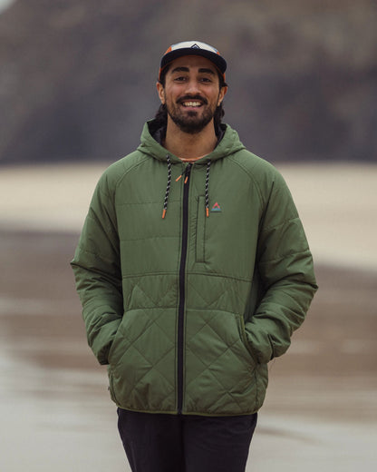 Dylan Insulated Full Zip Jacket - Wild Green - Lifestyle