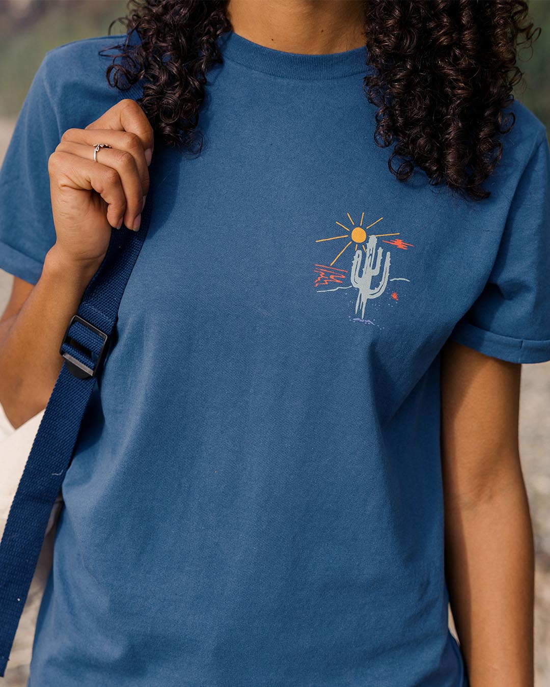 Arabica Oversized T-Shirt - Dark Denim - Lifestyle