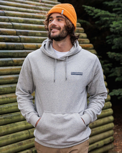 Distance Cotton Hoodie - Grey Marl - Lifestyle