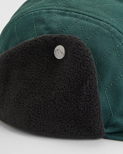 Nightfall Polar Fleece Lined Hat - Dark Fern  - Flatlay
