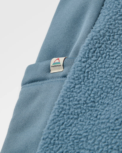 Campout Fleece Dungaree - Stormy Blue  - Flatlay