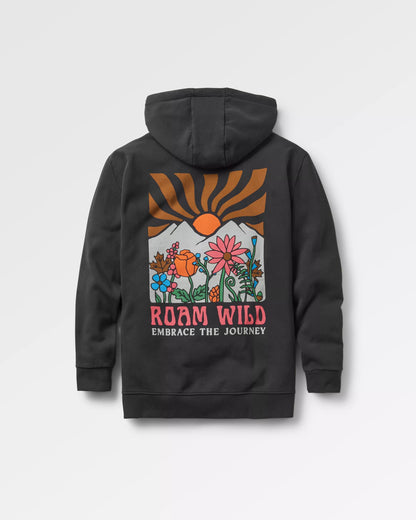 Roam Wild Hoodie - Black - Flatlay