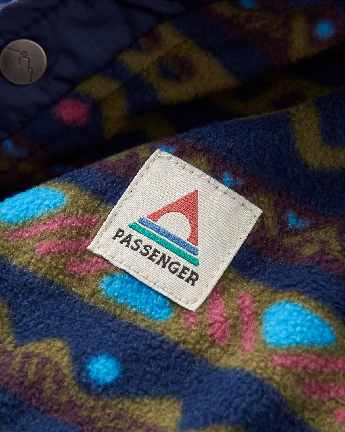 Adrift Polar Fleece - Mountain Geo Multi - Flatlay