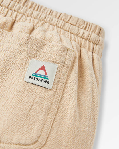 Drifter Cotton Linen Blend Short - Stone - Flatlay
