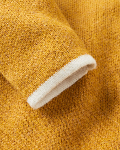 West Coast Knitted Cardigan - Sunset Yellow Marl - Flatlay