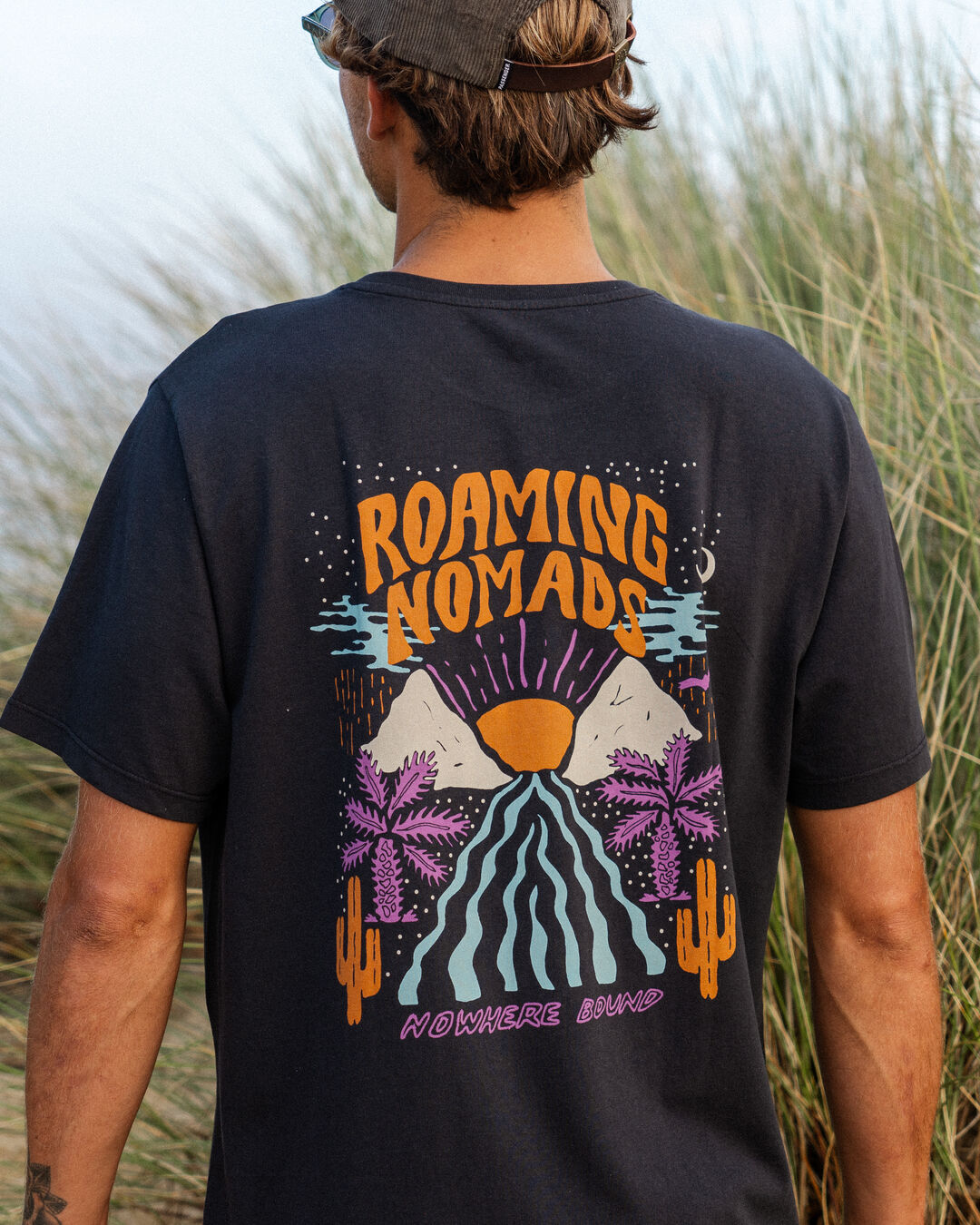 Roaming Nomads T-Shirt - Black - Lifestyle