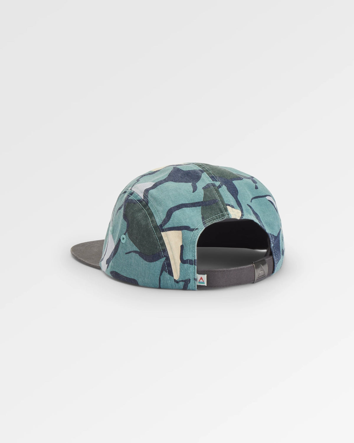 Coast Cotton 5 Panel Cap - Abstract Trails Arctic - Flatlay