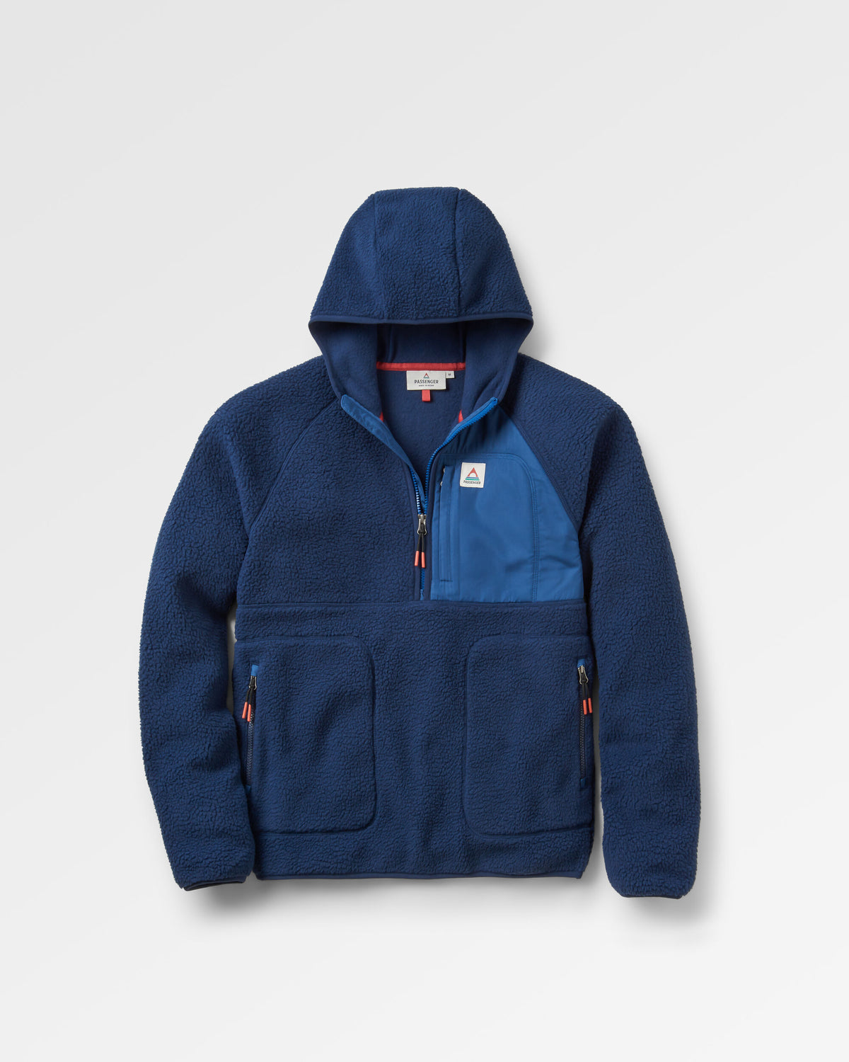 Ventura 1/2 Zip Sherpa Fleece - Rich Navy - Flatlay