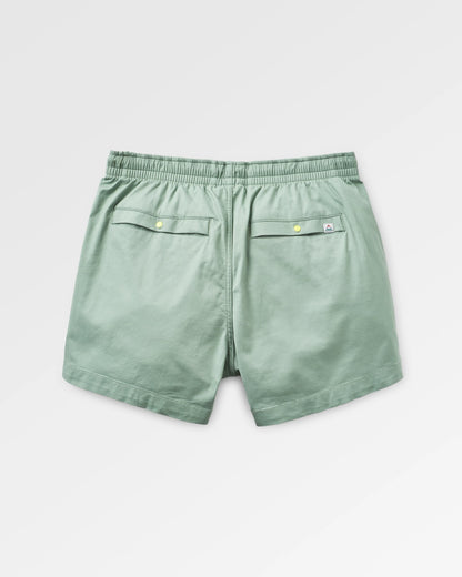 Basswood Cotton Shorts - Pistachio - Flatlay