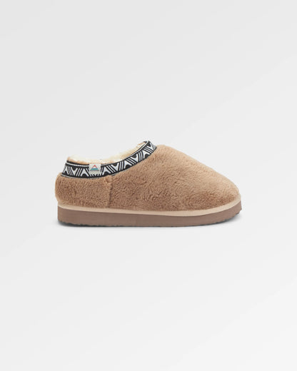 Ember Sherpa Fleece Slipper - Biscuit - Flatlay