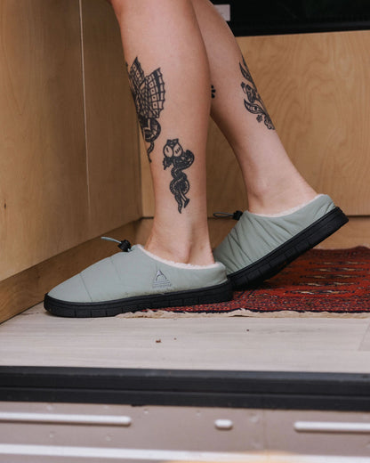 Step Out Women's Fleece Lined Slipper - Pistachio - Lifestyle