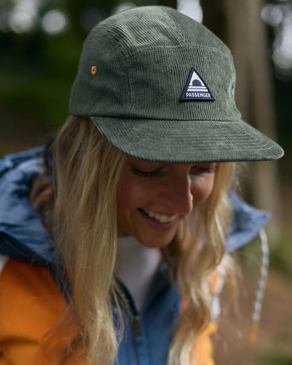 Fixie Cord 5 Panel Cap - Khaki - Lifestyle - Female