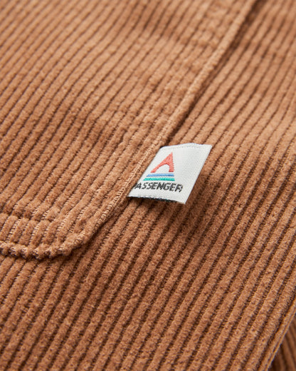 Backcountry Short Sleeve Cord Shirt - Toffee - Flatlay