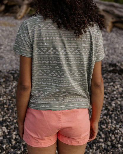 Kirra Devore T-Shirt - Pistachio - Lifestyle