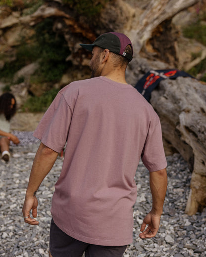 Heritage Relaxed Fit T-Shirt - Grape - Lifestyle