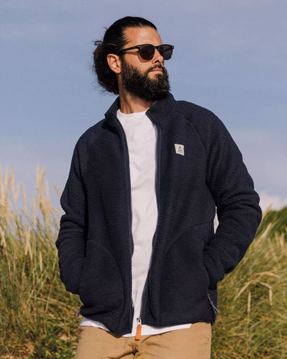 Tripper Full Zip Sherpa Fleece - Navy - Lifestyle