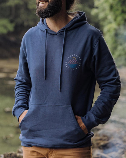 Escapism Regular Fit Hoodie - Dark Denim - Lifestyle