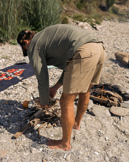 Timeless Cotton Short - Biscuit - Lifestyle