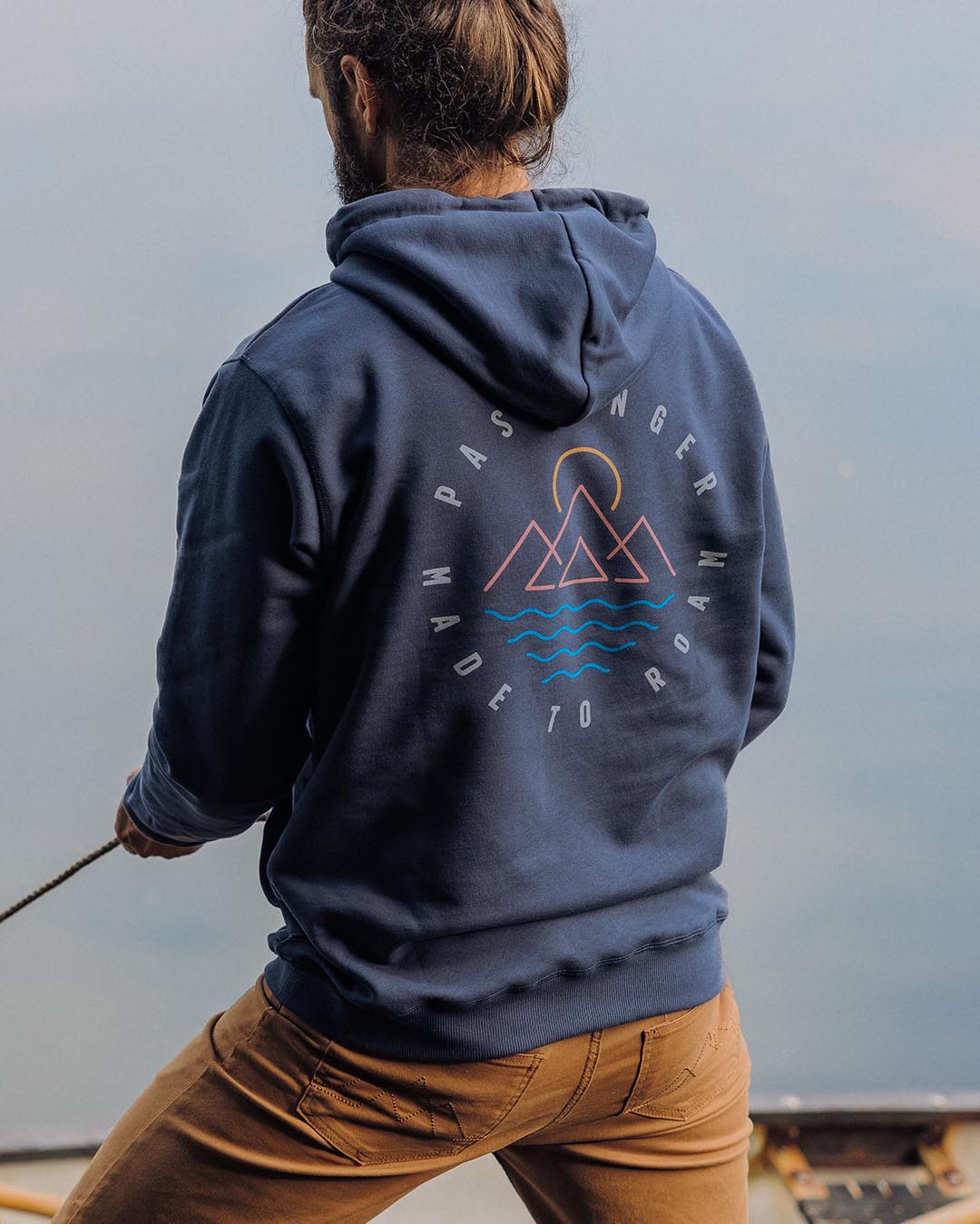 Escapism Regular Fit Hoodie - Dark Denim - Lifestyle