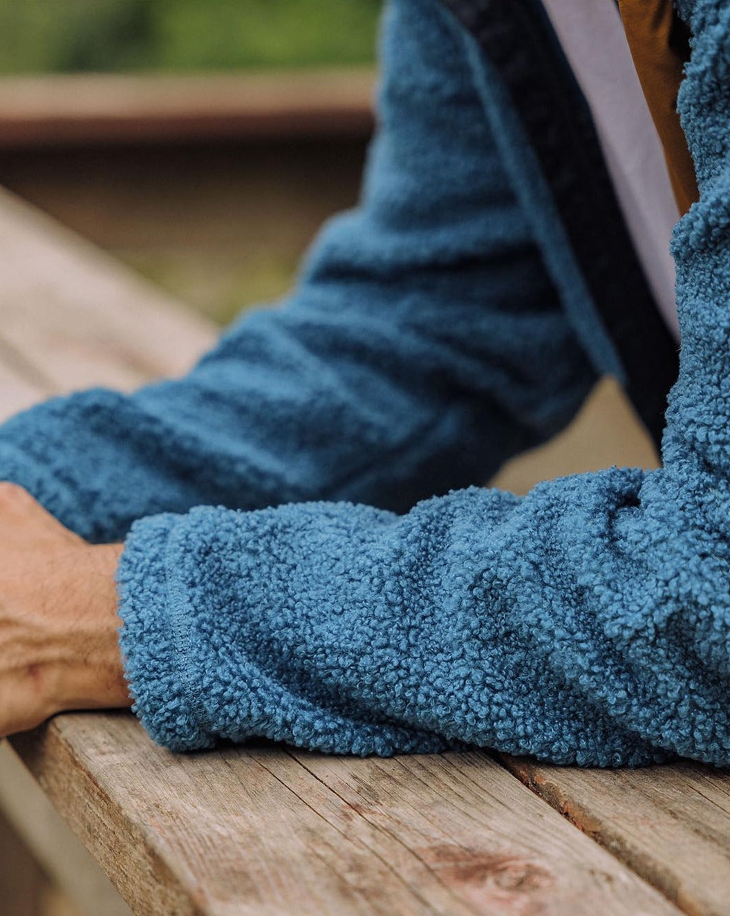 Born Explorer Polar-Lined Sherpa Fleece - Blue Steel - Lifestyle