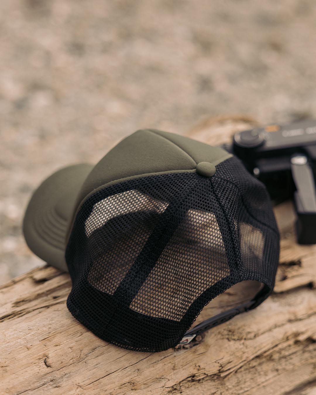 Beechey Snapback Trucker Cap - Khaki - Lifestyle
