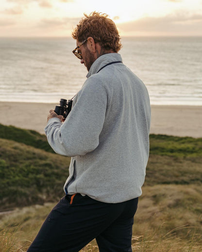 Offgrid 1/4 Zip Sweatshirt - Grey Marl - Lifestyle