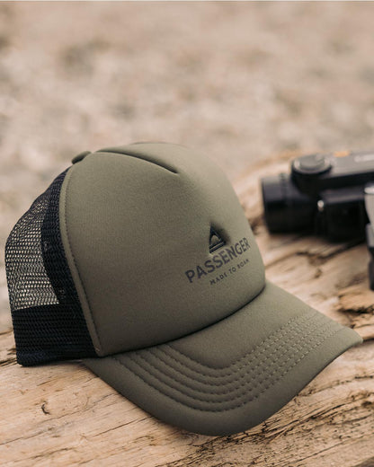 Beechey Snapback Trucker Cap - Khaki - Lifestyle