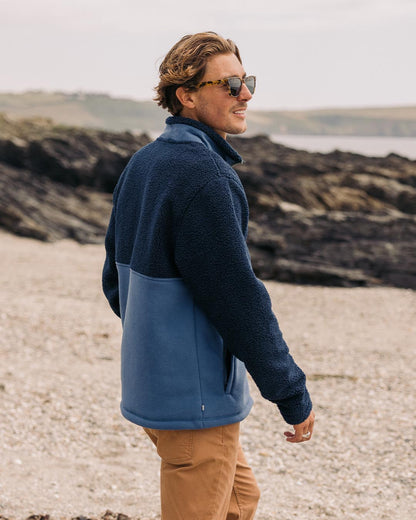 Sendero Full Zip Fleece - Deep Navy - Lifestyle
