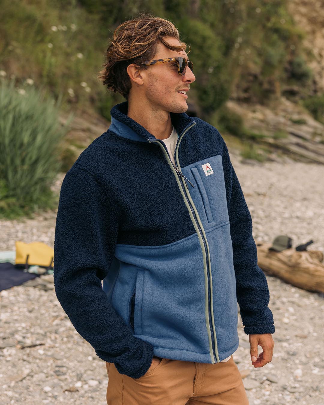 Sendero Full Zip Fleece - Deep Navy - Lifestyle