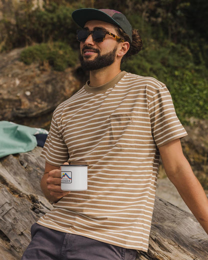 Zen Relaxed Fit T-Shirt - Toffee Stripe - Lifestyle