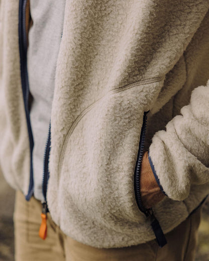 Tripper Full Zip Sherpa Fleece - Oatmeal - Lifestyle