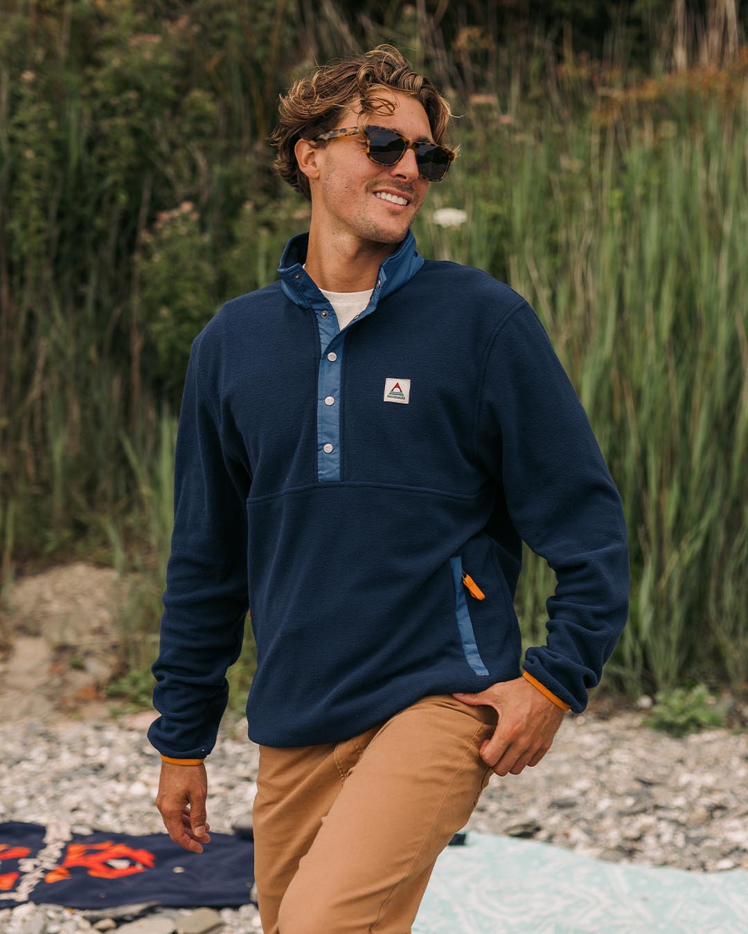 Adrift Polar Fleece - Deep Navy - Lifestyle