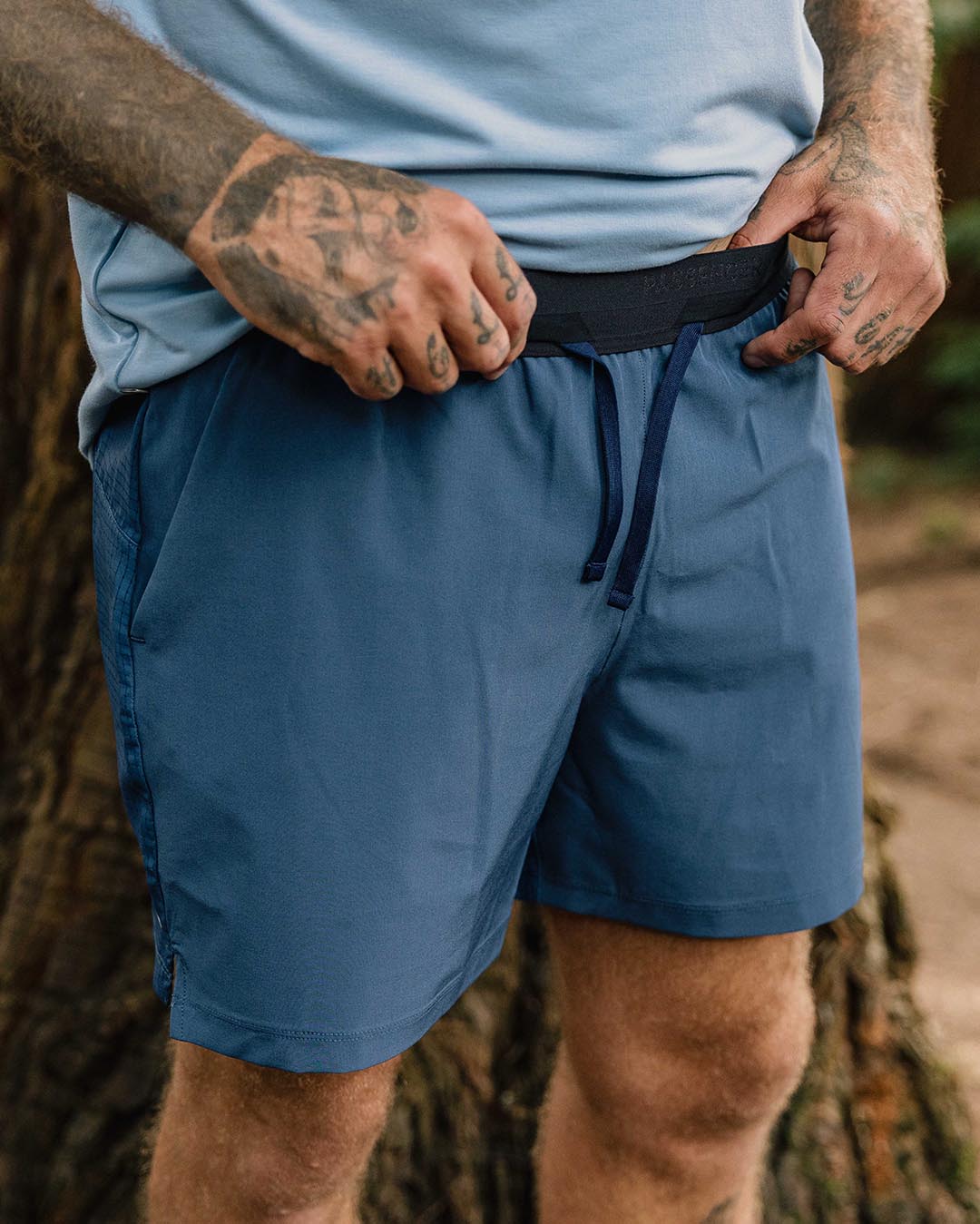 Descent Trail Shorts - Dark Denim - Lifestyle