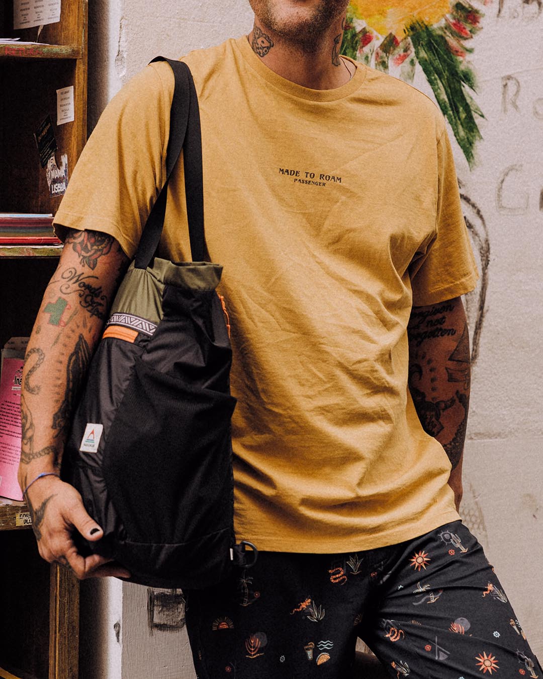 Sundown T-Shirt - Mustard Gold - Lifestyle