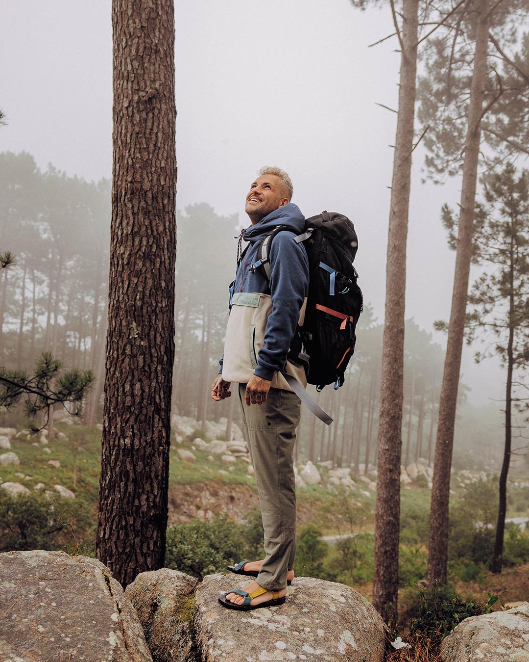 Wayfarer 65L Backpack - Black - Lifestyle - Male
