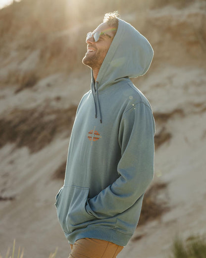 Oar Hoodie - Provincial Blue - Lifestyle
